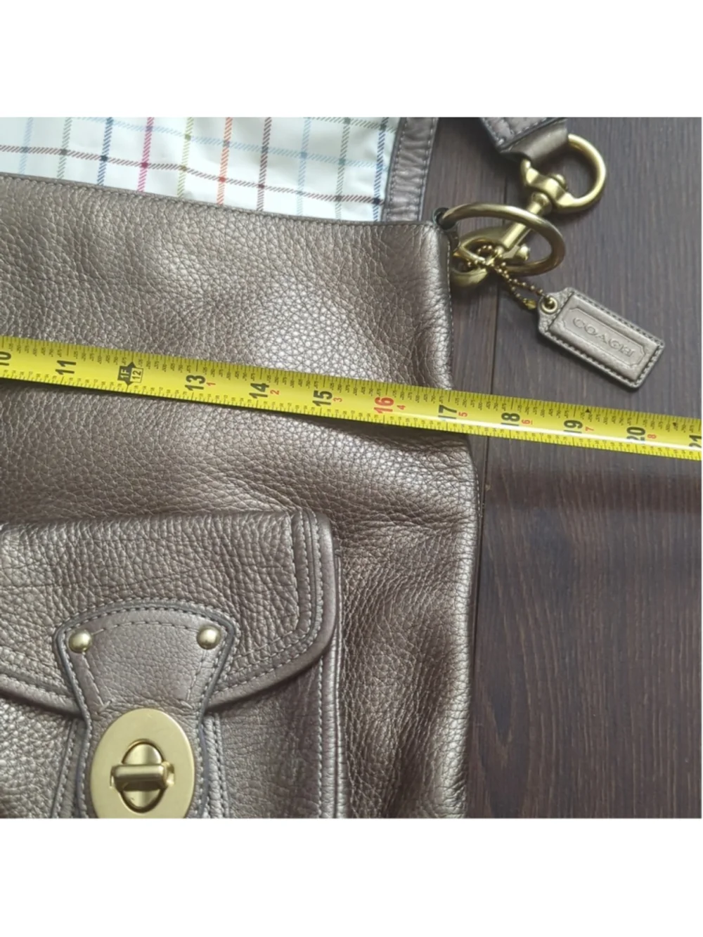 Coach G0982-F14043 Brooklyn EXTRA LARGE Shoulder Bag Messenger Satchel